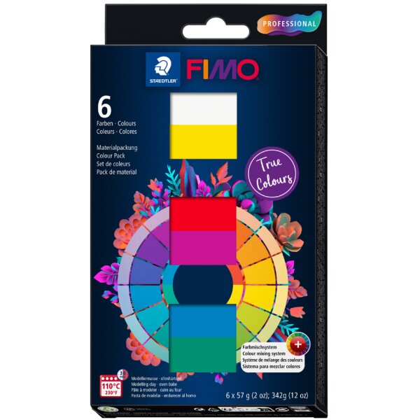 FIMO PROFESSIONAL Set de p&acirc;te &agrave; modeler True Colours
