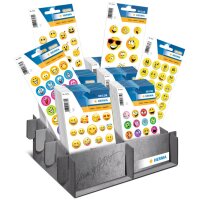 HERMA Sticker DECOR/MAGIC Happy Faces, présentoir