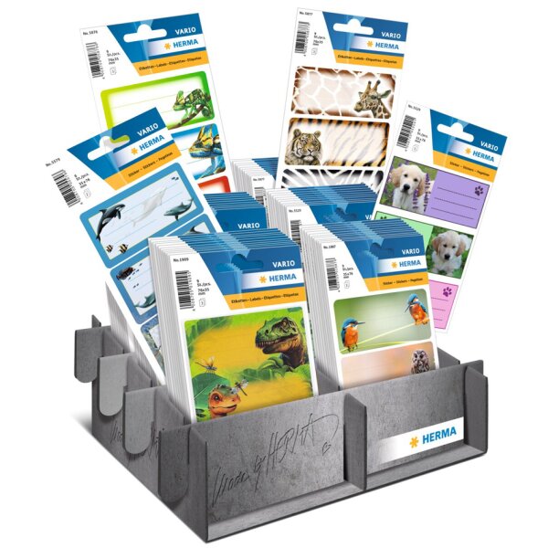 HERMA Étiquette pour livre VARIO Animaux, présentoir