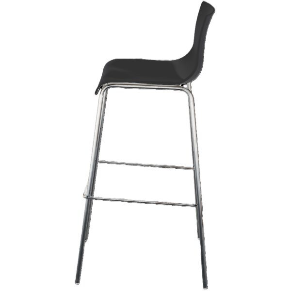 PAPERFLOW Chaise de bar HARPER, set de 2, blanc