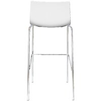PAPERFLOW Chaise de bar HARPER, set de 2, blanc
