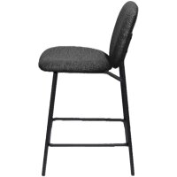 PAPERFLOW Chaise de bar TWIST, set de 2, gris