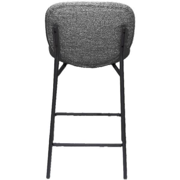 PAPERFLOW Chaise de bar TWIST, set de 2, anthracite