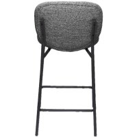 PAPERFLOW Chaise de bar TWIST, set de 2, anthracite