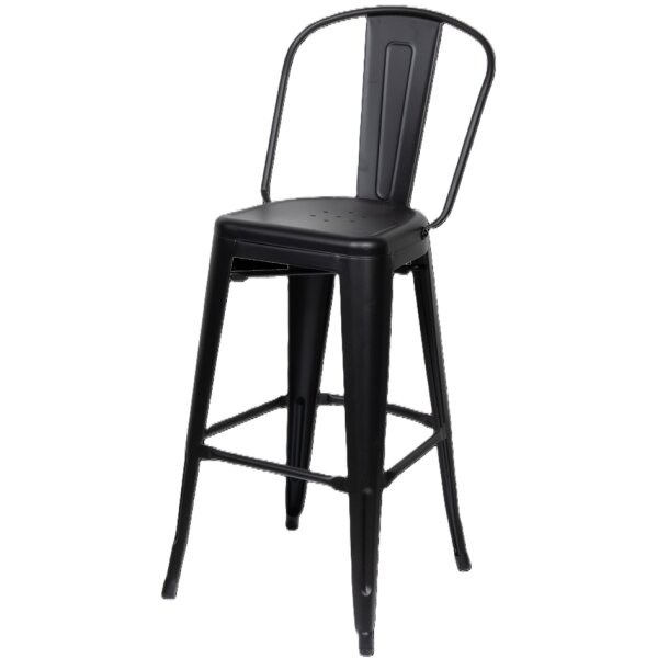 PAPERFLOW Chaise de bar dextérieur URBAN, set de 2, noir