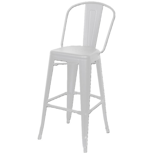 PAPERFLOW Chaise de bar dextérieur URBAN, set de 2, noir