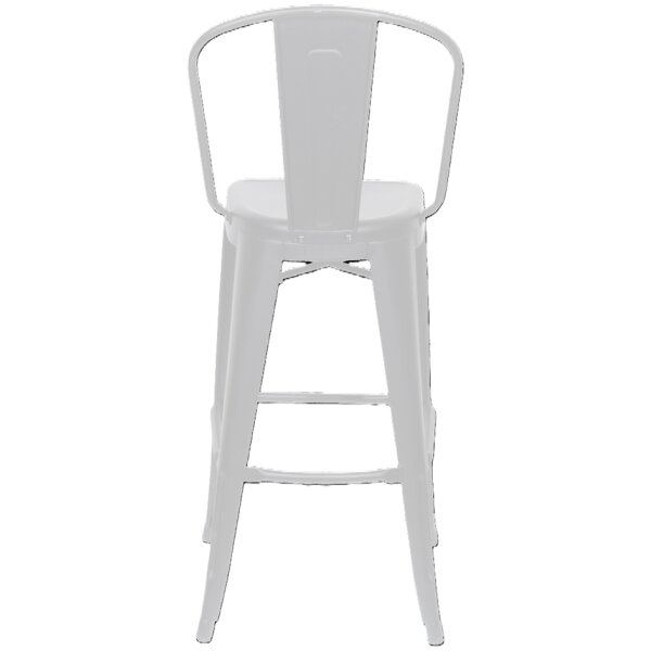 PAPERFLOW Chaise de bar dextérieur URBAN, set de 2, noir