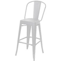 PAPERFLOW Chaise de bar dextérieur URBAN, set de 2, noir