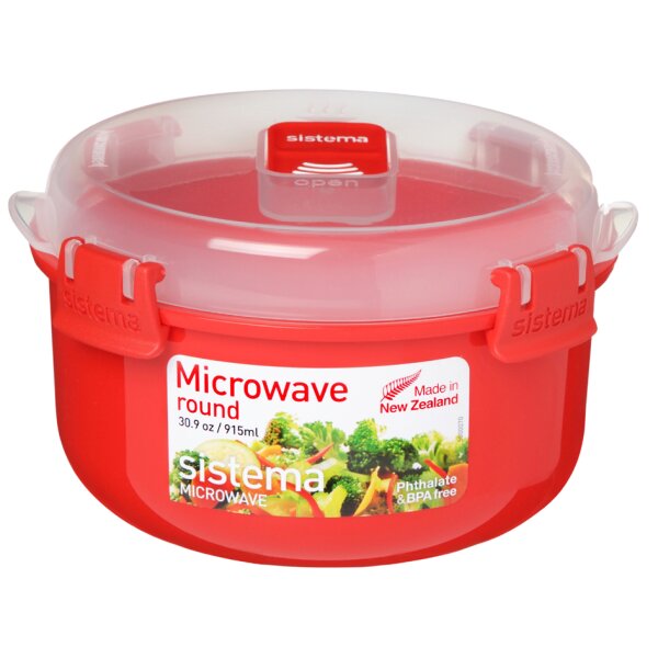 Sistema Mikrowellendose ROUND, 915 ml, rot