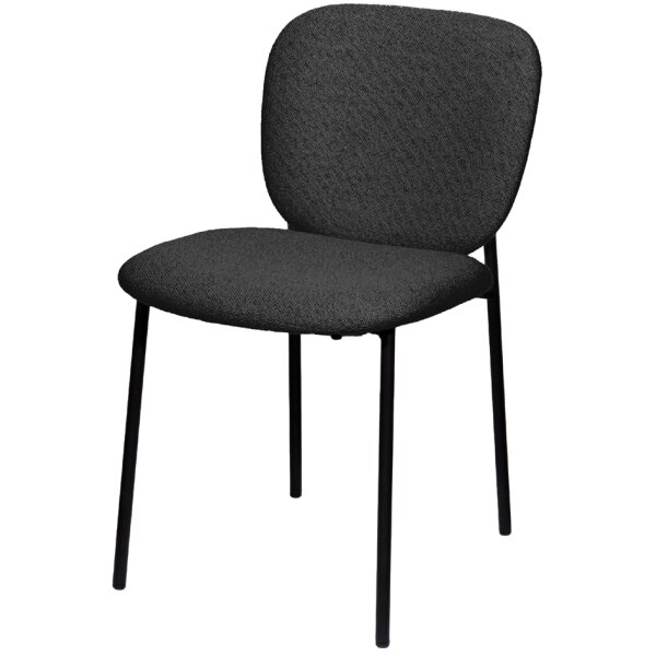 PAPERFLOW Chaise visiteur TWIST set de 2, anthracite