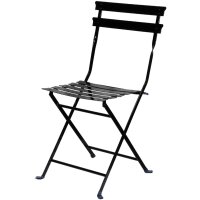 PAPERFLOW Chaise pliante dextérieur EDEN, set de 2, noir