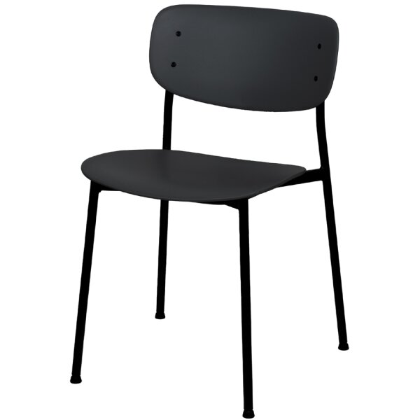 PAPERFLOW Chaise visiteur SOHO, set de 2, noir