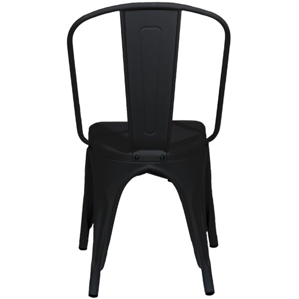 PAPERFLOW Chaise visiteur dextérieur URBAN, set de 2, noir