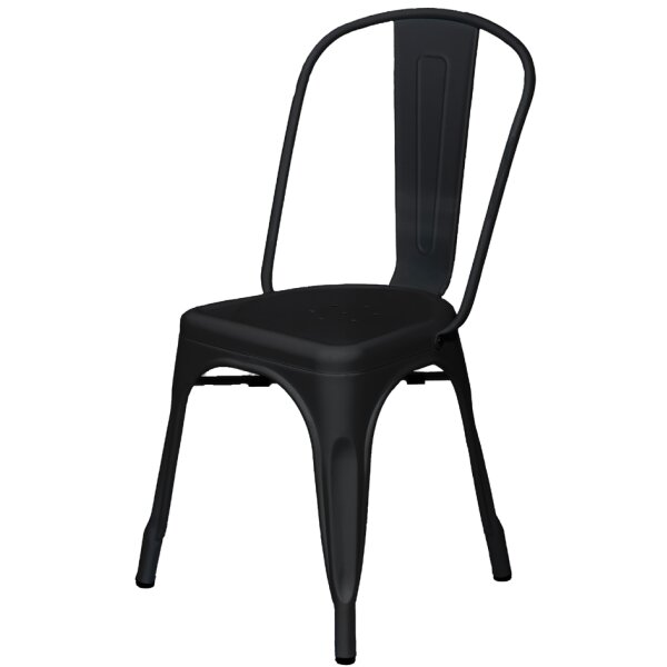 PAPERFLOW Chaise visiteur dextérieur URBAN, set de 2, noir
