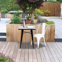 PAPERFLOW Chaise visiteur dextérieur URBAN, set de 2, noir