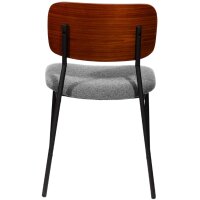 PAPERFLOW Chaise visiteur LISA, set de 2, anthracite