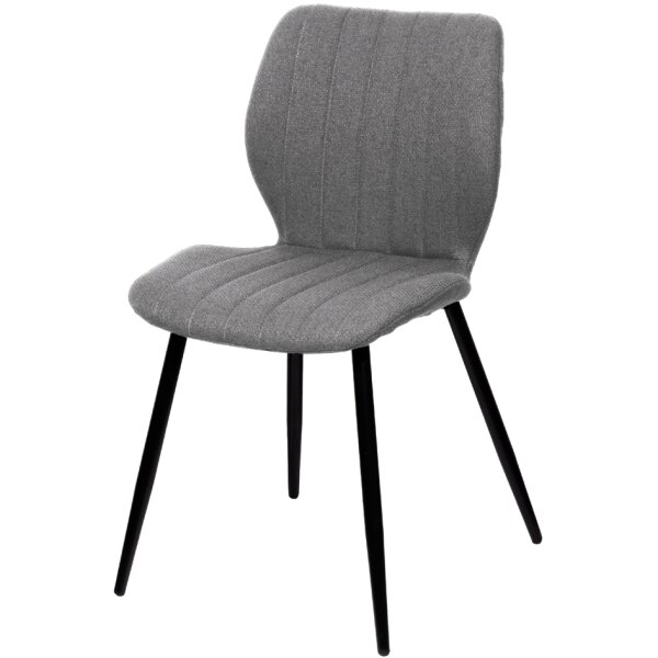 PAPERFLOW Chaise visiteur LINE, set de 2, gris