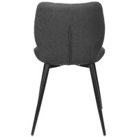 PAPERFLOW Chaise visiteur LINE, set de 2, gris