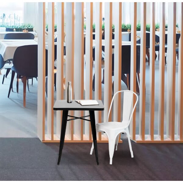 PAPERFLOW Chaise visiteur dextérieur URBAN, set de 2, blanc