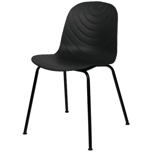 PAPERFLOW Chaise visiteur VERTIGO, set de 2, noir