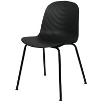 PAPERFLOW Besucherstuhl VERTIGO, 2er Set, schwarz