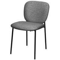 PAPERFLOW Chaise visiteur TWIST set de 2, gris