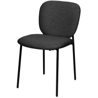 PAPERFLOW Chaise visiteur TWIST set de 2, gris