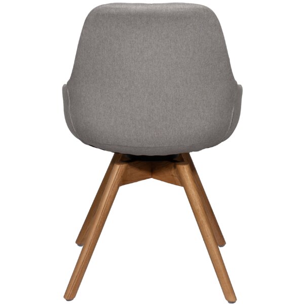 PAPERFLOW Chaise visiteur JUNO, set de 2, gris