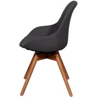 PAPERFLOW Chaise visiteur JUNO, set de 2, gris