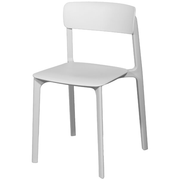 PAPERFLOW Chaise visiteur dextérieur OTHO, set de 2, blanc