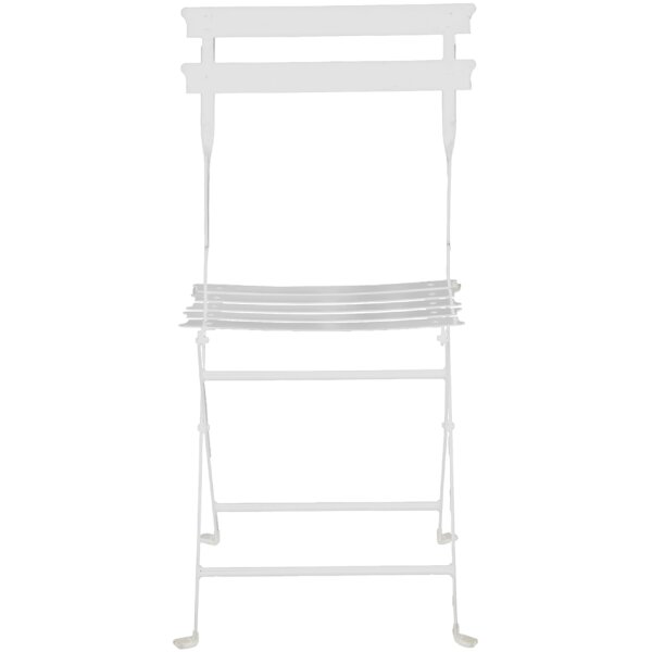 PAPERFLOW Chaise pliante dextérieur EDEN, set de 2, blanc