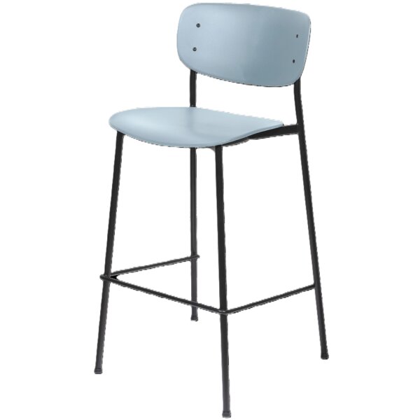 PAPERFLOW Chaise de bar SOHO, set de 2, bleu