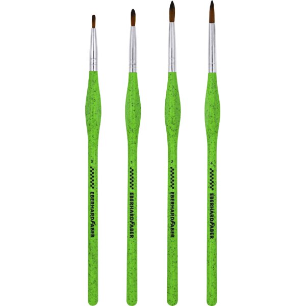 EBERHARD FABER Set de pinceaux synthétiques GREEN WINNER