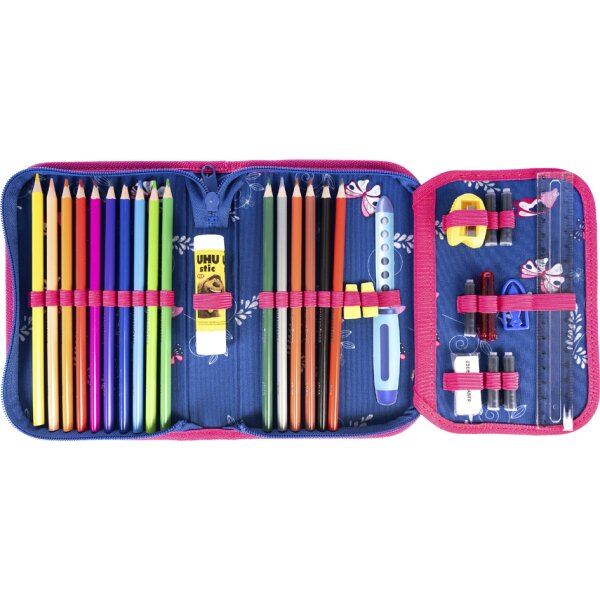 EBERHARD FABER Étui scolaire Papillon, 32 pièces