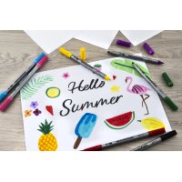 EBERHARD FABER Feutre double COLORI, étui carton...