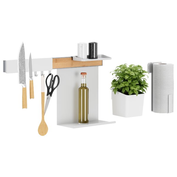 tesa KITCHEN Combi-Set L, 8-teilig, weiss