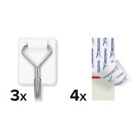 tesa Crochet Powerstrips WIRED HOOK SMALL, blanc