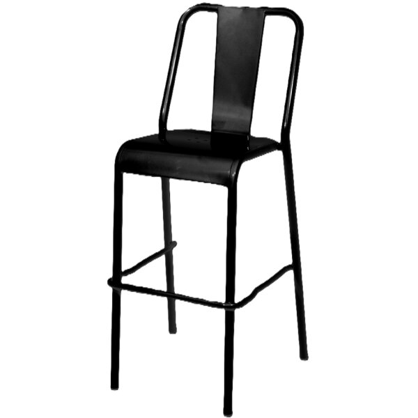 PAPERFLOW Chaise de bar dextérieur ARTY, set de 2, blanc