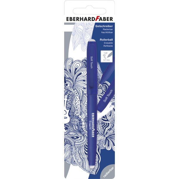 EBERHARD FABER Stylo encre gel Erase it!, bleu