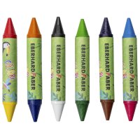 EBERHARD FABER Doppel-Wachsmalkreide Duo COLORI, 6er Etui