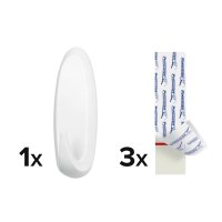 tesa Crochet Powerstrips EXTRA LARGE ovale, blanc