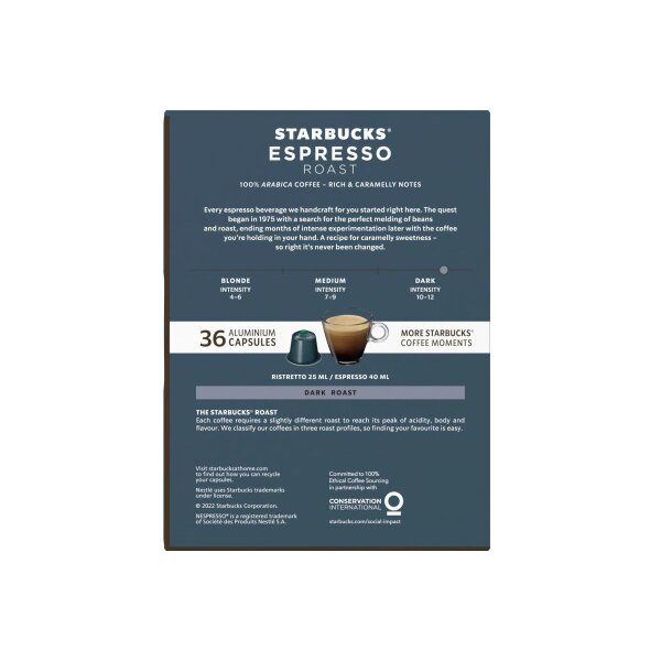 STARBUCKS Capsules de caf&eacute; 36 pcs. 6230619 Espresso Roast