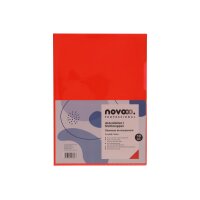 NOVOOO Pro Sichtmappen 140my A4 400197668 rot glatt 10...