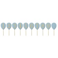 JABADABADO Geburtstagsdekoration 63cm T312 blau 11-teilig