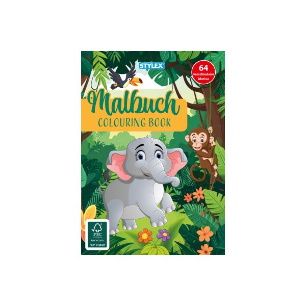 STYLEX Malbuch A5 77144 assortiert 64 Seiten