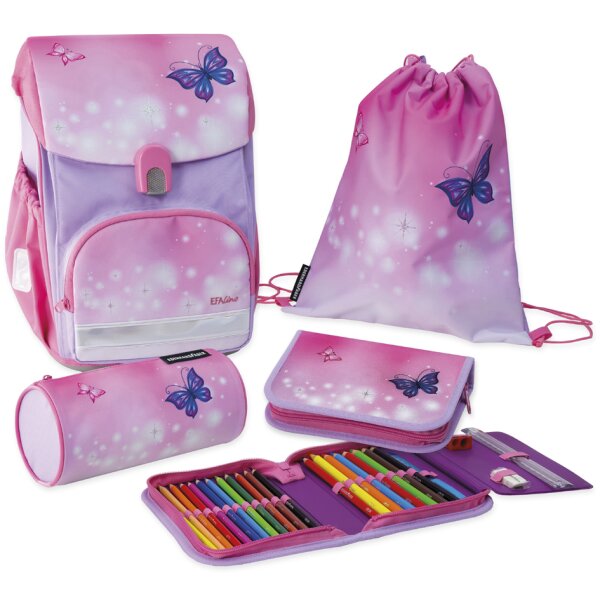 EBERHARD FABER Kit cartable EFAlino Papillon II, 4 pièces