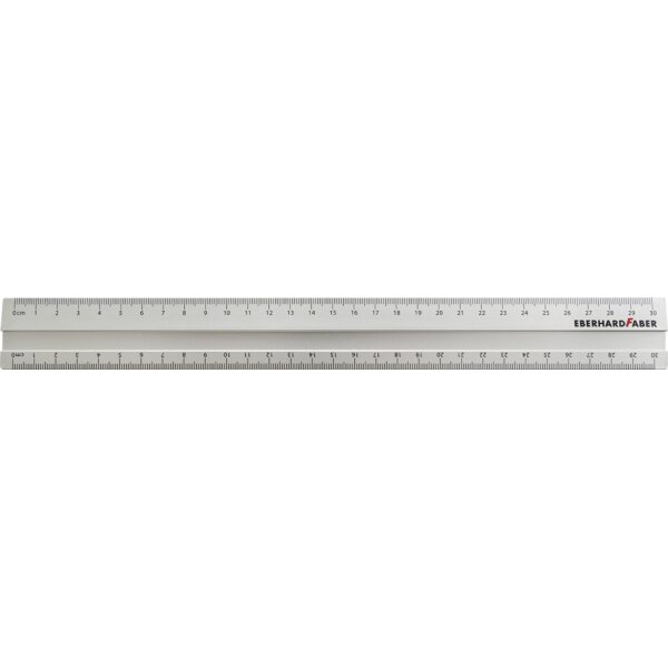 EBERHARD FABER Règle en métal, en aluminium, 300 mm