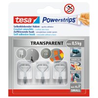 tesa Crochet Powerstrips WIRED HOOK SMALL, transparent