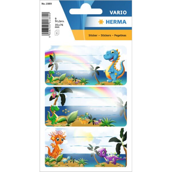 HERMA Buchetiketten VARIO Happy Unicorns, Papier