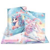 HERMA Chemise à élastique Happy Unicorns,...